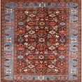 thumbnail image 1 of Ahgly Company Machine Washable Indoor Square Industrial Modern Tomato Red Area Rugs, 6' Square, 1 of 7