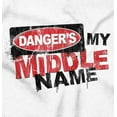 thumbnail image 2 of Funny Danger is My Middle Name Men's Big & Tall Graphic Zip Up Hoodie Brisco Brands 2X, 2 of 5