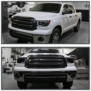 Spec-D Tuning Black Projector Headlights w/ LED Sequential Signal Compatible with 2007-2013 Toyota Tundra, 2008-2017 Toyota Sequoia, Left + Right Pair Headlamps Assembly