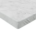 thumbnail image 2 of Ambesonne Marble Print Fitted Sheet, Abstract Stone Veins, Full Size, Dust Grey, 2 of 3