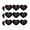 Clear, variant on House of The Dragon Eye Heart Shaped Planner Calendar Scrapbook Craft Stickers