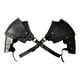 thumbnail image 2 of Cuero de Hombro medieval BLESIY Pauldron Guerrero Steampunk Arnés de pecho disfraz negro, 2 of 8