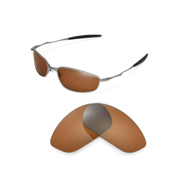 Walleva Brown Polarized Replacement Lenses for Oakley Whisker Sunglasses -  