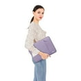 thumbnail image 6 of Mosiso 15.4" 15.6" Polyester Laptop Sleeve Bag for MacBook Dell HP Lenovo Acer Asus, Water Repellent Notebook Bag Case Cover, Light Purple, 6 of 6