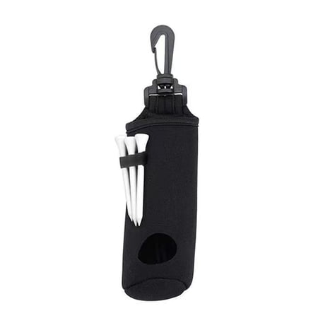 YIFAEUX Golf Ball Storage Pouch with Tee Holder Large Capacity Keychain Belt Clip Design Portable Golf Ball Carrier Bag