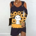 thumbnail image 2 of Summer Dress for Women,Dress for Women,Womens Summer Printed Fashion Long Sleeve Turndown Collar Dress,Long Sleeve Dress for Women,Womens Summer Dress, 2 of 5