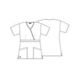 thumbnail image 3 of Sivvan Women's Scrubs Mock Wrap Top Available in 12 Colors, 3 of 4