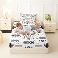 thumbnail image 4 of Erosebridal Vintage Aztec Geometric Twin Sheet Sets,Bull Skull Boho Exotic Style Bedding For Men Women 3pcs, 4 of 6