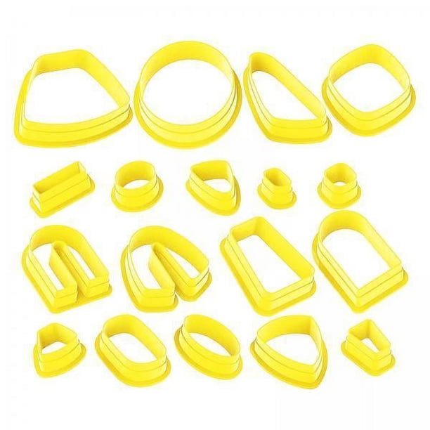 2x 18 Piezas de Arcilla Polimérica de Plástico Gloria Kit para Hacer Pendientes Diferentes Formas