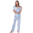 thumbnail image 2 of White Mark Ensemble de Pyjama Tropical à Manches Courtes pour Femmes, 2 of 6