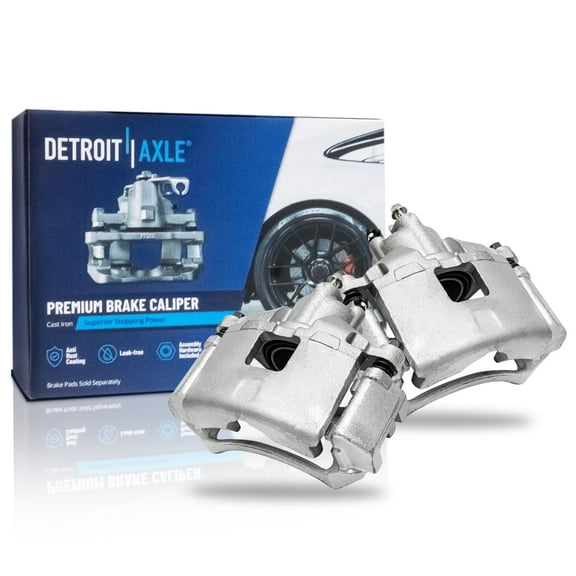 Detroit Axle - Front Brake Calipers w/Bracket Replacement for Buick LaCrosse Allure Chevrolet Uplander Pontiac Grand Prix Montana Saturn Relay