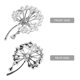 thumbnail image 3 of Raindrops Pin De Floral Con Y Para Y Bufanda Plateado, 3 of 8