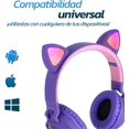 thumbnail image 4 of Audífonos Inalámbricos Hanylish Bluetooth 5.0, Plegables, Púrpura, 4 of 5