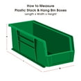 thumbnail image 2 of Quantum Storage Systems Hang and Stack Bin,Green,PP,5 in QUS230GN, 2 of 6