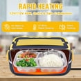 thumbnail image 6 of 40W Electric Lunch Box, Heated Lunch Box for Adults Food Warmer Lunch Box Without Water Injection 1.5L Removable 304 Stainless Steel Container with Fork & Spoon for Office Car, 6 of 13