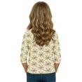 thumbnail image 4 of YOUYEDIAN Halloween 3/4 Sleeve Shirt for Kids Toddler Girls Casual Fun Graphic Crew Neck Top, 4 of 4