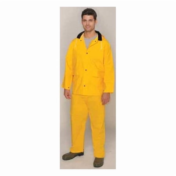 Mik Rain Suit,Jacket/Bib,Unrated,Yellow,2XL 35100-XXL