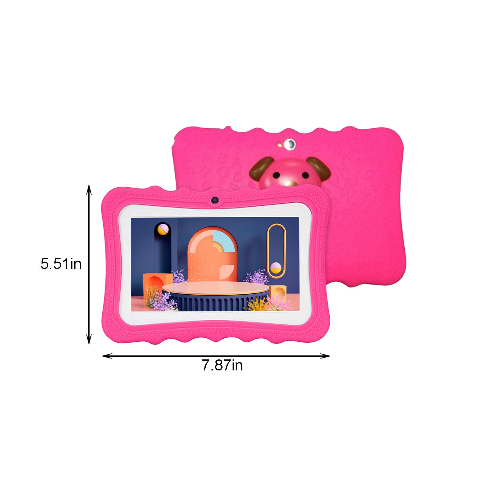 Tablet for Kids, maho 7-inch Children's Tablet Computer 1+8G Android Tablet Front And Rear Camera Tablet Children's Early Education Learning Machine Parent-child Gift,Red