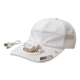 thumbnail image 2 of Trgacdwlo Rechargeable Fan Baseball Cap Cooling Sun Hat with Mesh Back, Breathable Uv Blocking Cap for Summer Activities, Hiking, Gardening, 2 of 9