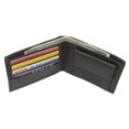 thumbnail image 5 of Marshal Soft Leather Kids Slim Thin Coin Pouch Bifold Wallet Olive, 5 of 7