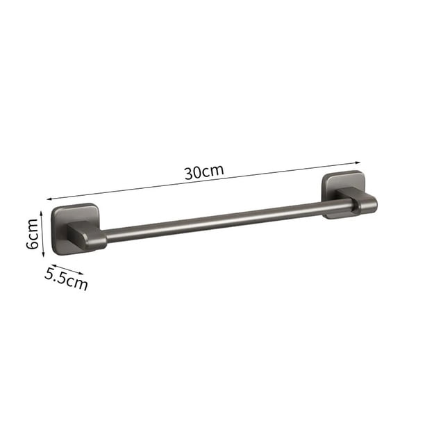 Soporte de toalla autoadhesivo, organizador de toallas de baño, estantes de baño, barra de toalla de mano, espacio de aluminio sin perforación, nuevo