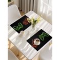 thumbnail image 5 of Game Controller Placemats Set of 12, Modern Art Gaming Handheld Black Placemats for Dining Table, Place Mats for Kitchen Tabletop, Waterproof Wipeable Dining Table Mats Set, 5 of 9