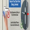 thumbnail image 3 of 2PCS Door Latch Guard Plate L Shaped Secur​ity Reinforcement Striker Plates, 3 of 6
