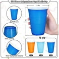 thumbnail image 2 of 150Pcs Orange Blue Plastic Cups 16Oz 3 Colors Disposable Drinking Cups Stackable Party Cups for Puppy Dog Birthday Baby Shower Camping Supplies, 2 of 7