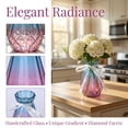 thumbnail image 2 of Unique Bargains Glass Vase for Flowers Nordic Decorative Violet 3.5"L x 3.5"W x 5.9"H, 2 of 5