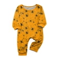thumbnail image 2 of Halloween Family Pajamas Matching Sets Party Soft Two Piece Sets Sleepwear Nightwear Long Sleeve Cute Funny Spider Web Bat Fashion Holiday Family Pajamas Baby 12-18 Months, 2 of 4