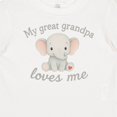 thumbnail image 4 of Inktastic My Great Grandpa Loves Me Elephant Boys or Girls Baby T-Shirt, 4 of 5