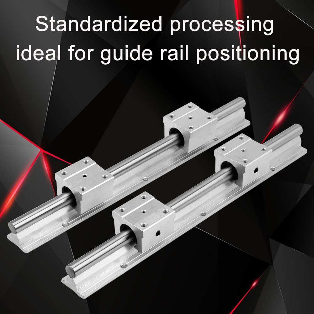 4Pcs SBR12UU Blocks 2 X SBR12-300mm 12MM Linear Bearing Rail Slide Guide Shaft 