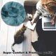 thumbnail image 3 of Cama redonda de piel sintética de felpa para mascotas, cómoda y mullida almohada tipo donut para perros y gatos, suave y cálida para el invierno (azul oscuro, 120 cm), 3 of 7