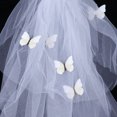 thumbnail image 5 of Velo de Halloween Decoración Novia Velo de boda Accesorio de vestido largo para fotografía Disfraz Fiesta Cosplay (Blanco), 5 of 5