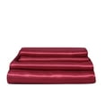 thumbnail image 6 of NTBED Satin Sheets Queen Burgundy Luxury Silky Bed Sheets 1800 Microfiber Sheet Set 4 Pcs, 6 of 7