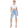 thumbnail image 6 of Lilly Bermuda Shorts in Light Denim, 6 of 6