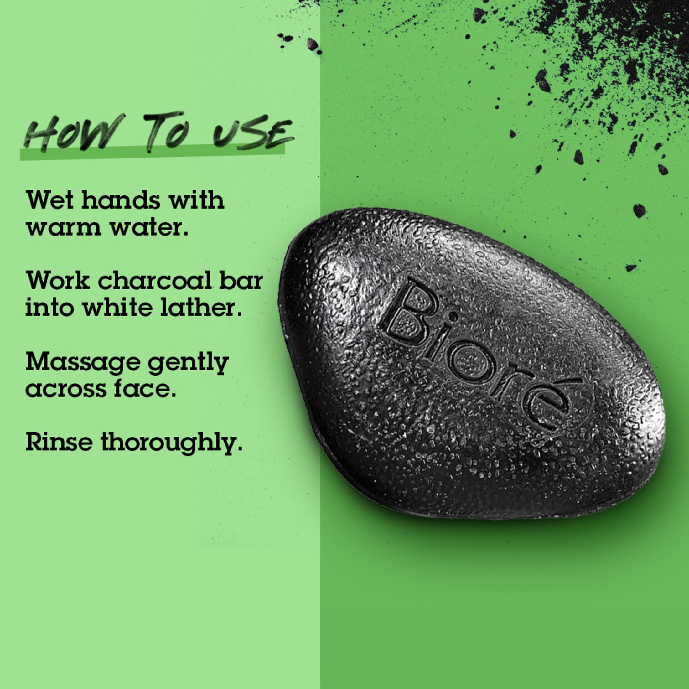 Bioré Pore Penetrating Charcoal Bar for Gentle Exfoliation, Normal to Oily Skin, 3.77 oz