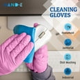 thumbnail image 3 of Hand-E Nitrile Gloves (XL) 50 Count - Disposable, Pink, Powder and Latex Free Gloves, 3 of 8