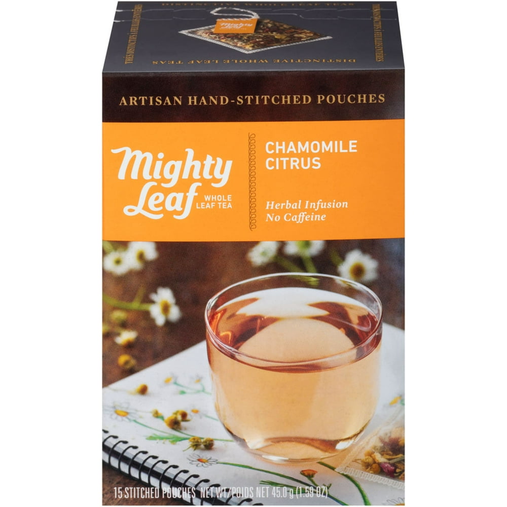 Mighty Leaf Tea Chamomile Citrus, Herbal Tea, 15 Tea Bags