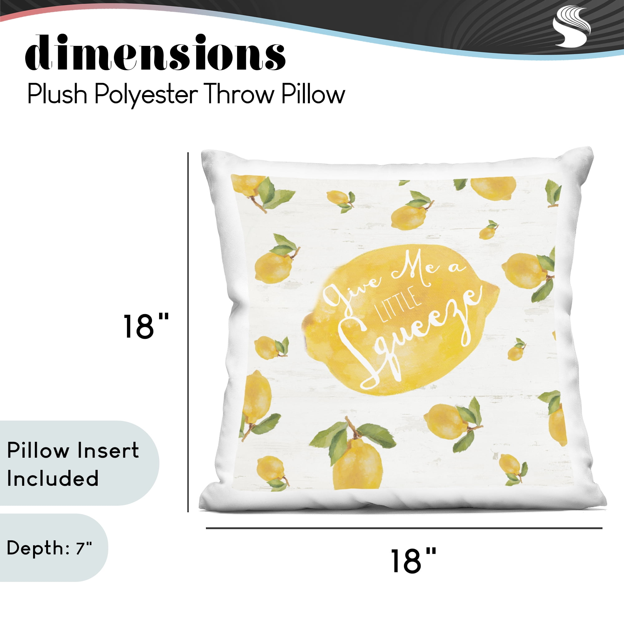 Stupell Industries Give Me A Squeeze Decorative Printed Throw Pillow, design by Lanie Loreth