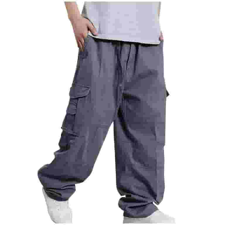 【MODERNIF】Works Wide Cargo Pants Nebwoak Mens Cargo Pants Big and Tall- Relaxed Fit Cotton