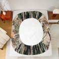 thumbnail image 4 of Manfei Retro Deer Camouflage Fitted Sheet Full, Branches Camo Bed Set, Desert Tan, 3 Pieces, 1 Fitted Sheet and 2 Pillowcases, 4 of 6