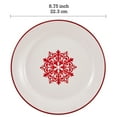 thumbnail image 2 of Bico Holly Jolly Salad Plates, 8.75 inch, Set of 4, for Salad, Appetizer, Microwave & Dishwasher Safe, 2 of 2