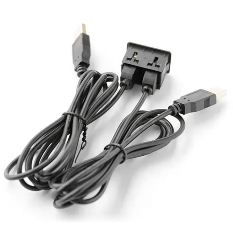 TNP USB HDMI Flush Mount Cable - Dashboard Mount Port For Car, Truck, Boat (3FT, Water Resistant)