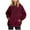 Wine, variant on Eryao Hoodies for Women Casual Sherpa Fleece Hooded Sweatshirts Solid Color Long Sleeve Plush Pullover Tops with Pockets People Free Clothing Sale,Black,M