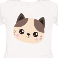 thumbnail image 4 of Inktastic Cute Cat, Little Cat, Cat Head, Brown Cat Boys or Girls Long Sleeve Baby Bodysuit, 4 of 5