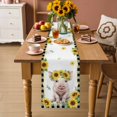 thumbnail image 2 of Sunflower Pig Table Runner 70 Inches, Summer Eucalyptus Black Buffalo Plaid Bed Runner Dresser Scarves Tabletop for Indoor Outdoor Parties/Ceremony/Banquet, 13" x 70", 2 of 9