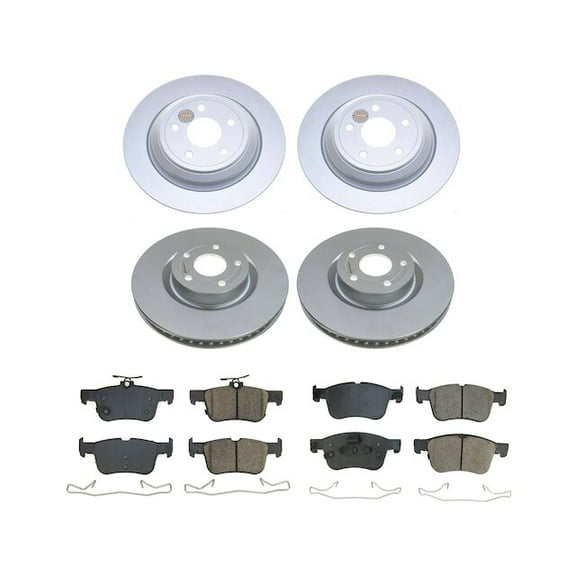 Front and Rear Brake Pad and Rotor Kit - Compatible with 2020 - 2024 Ford Escape 2021 2022 2023