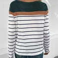 thumbnail image 6 of Lmnyox Women's Striped Tops Soft Long Sleeve Crew Neck T Shirt Summer Casual Pullover Shirt Trendy, 6 of 7