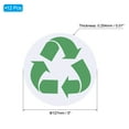 thumbnail image 2 of Uxcell Recycle Stickers Bin Labels, 5 Inch Recycling Vinyl Indoor Use, Green on White 12 Pack, 2 of 5